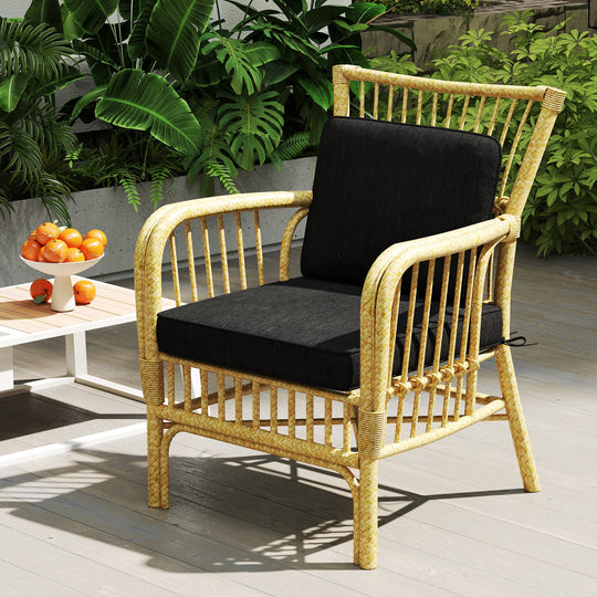 2-Pack Outdoor Patio Cushion Set with Removable Covers