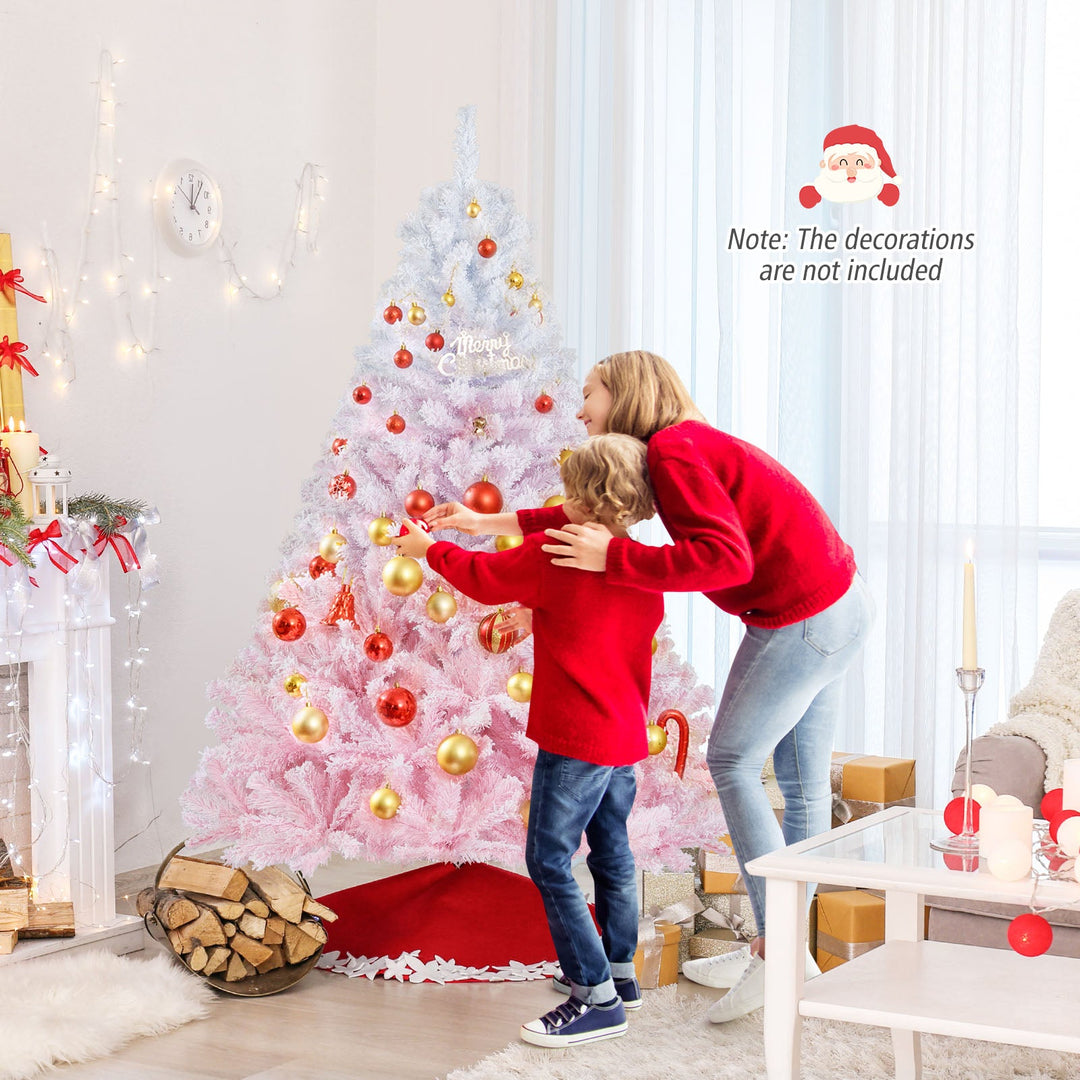 2025 New Artificial Christmas Tree with Folding Metal Stand and 456 Branch Tips