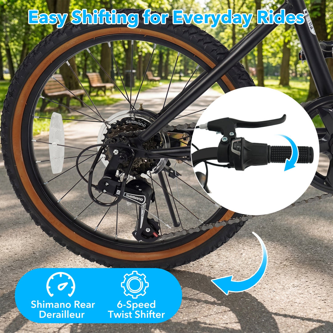 20 Inch LED-lit Cycling Bike with 2 Speakers and Ambient Lights for Men and Women