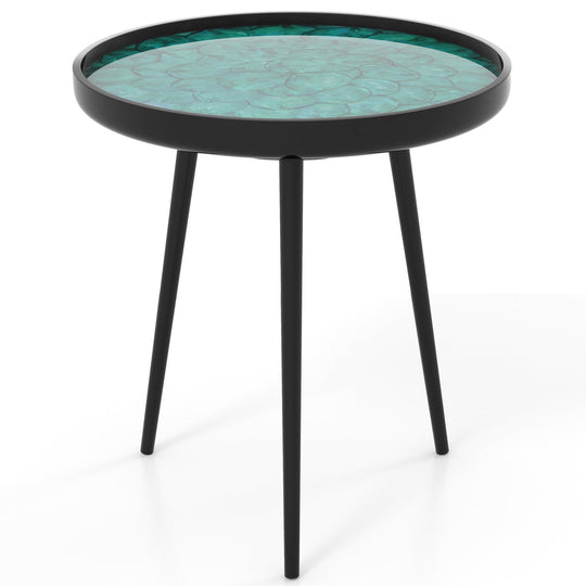 Sea Shell End Table with Tray Top - Mid-Century Modern