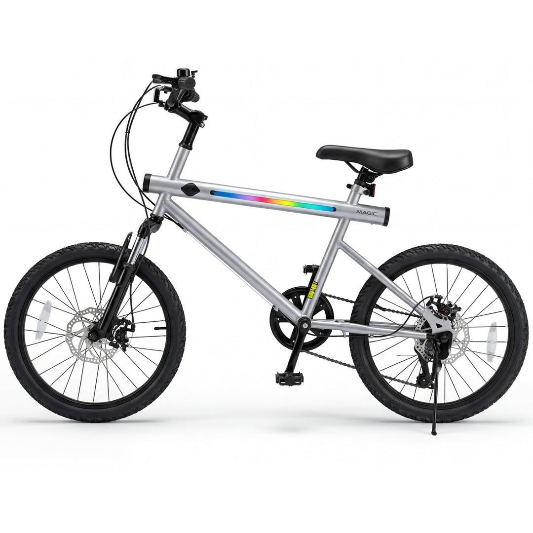 20 Inch Commuter Bicycle LED-lit with 6-Speed Shimano Twist Shifting and Stereo Speakers