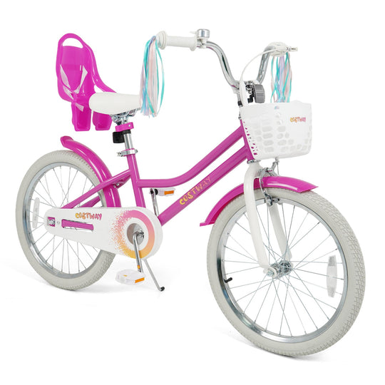 Kids Bike 12 Inch with Training Wheels and 2 Brake System for 3