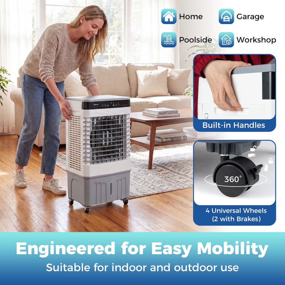 Evaporative Air Cooler 2100 CFM with 5.3 Gal Tank