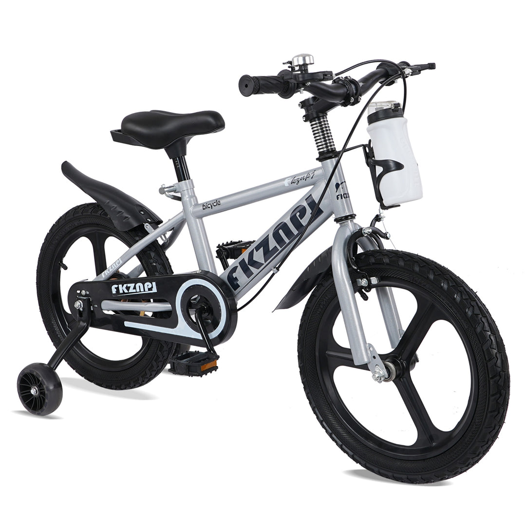 18 Inch Kids Bike with Training Wheels, Children\'s Bicycle with Magnesium Alloy Wheels, Dual U-Brakes, Adjustable Quick