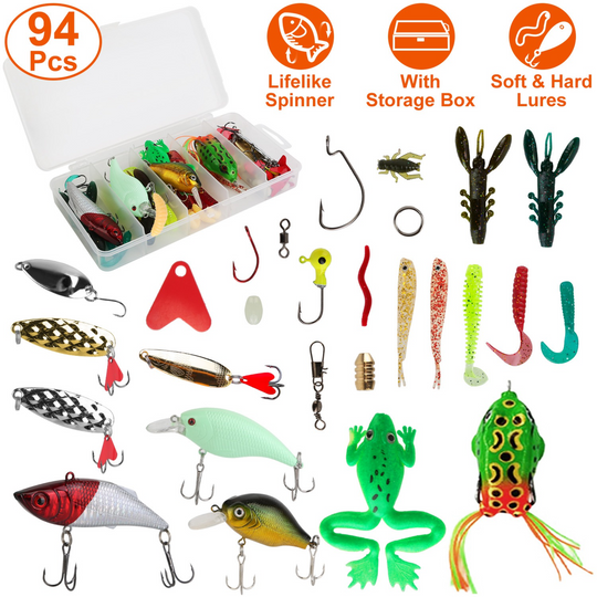 GBruno 94Pcs Fishing Lures Kit