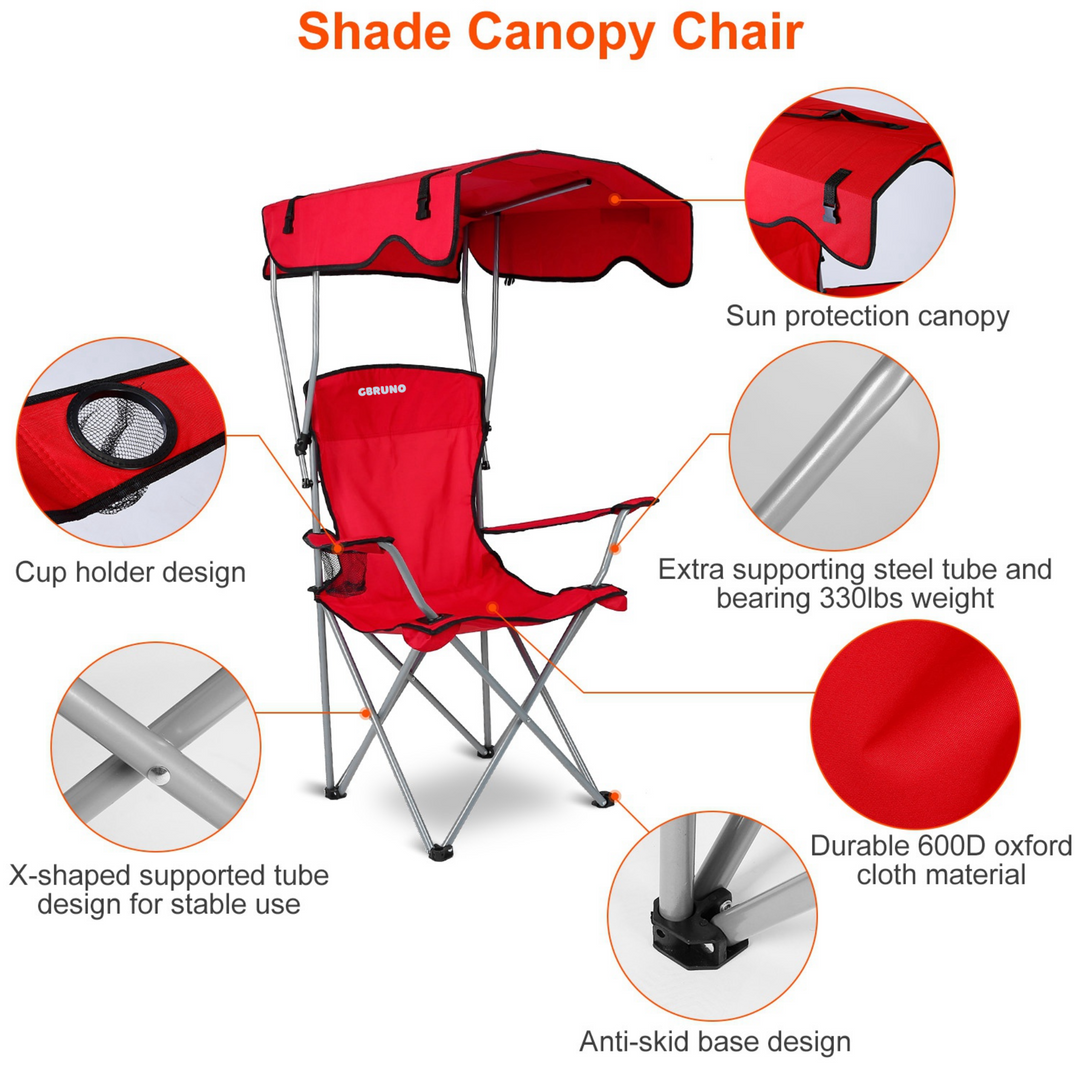 GBruno Foldable Beach Canopy Chair