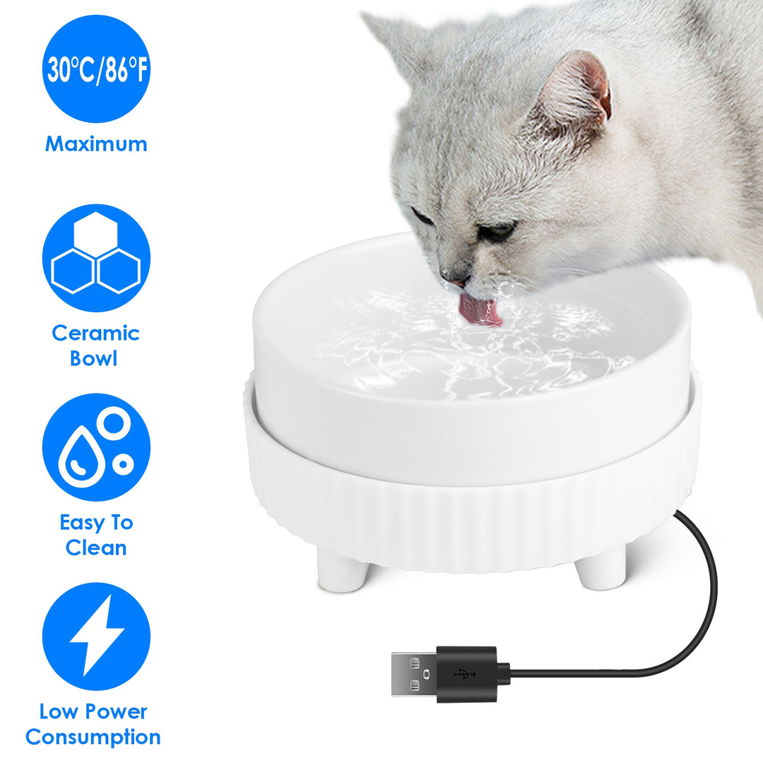 GBruno Heated Water Bowl For Dogs And Cats