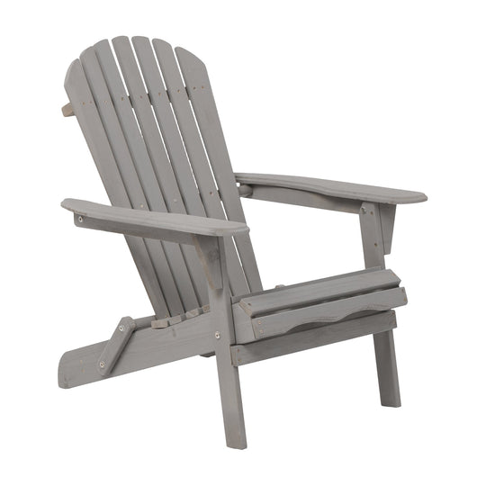 Folding Adirondack Chairs Set of 2 - Hemlock Wood Outdoor Seating