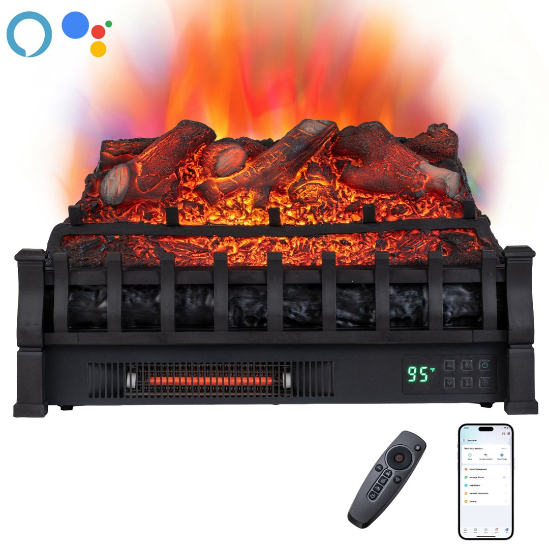 23" WiFi Electric Fireplace Insert with App & Remote Control