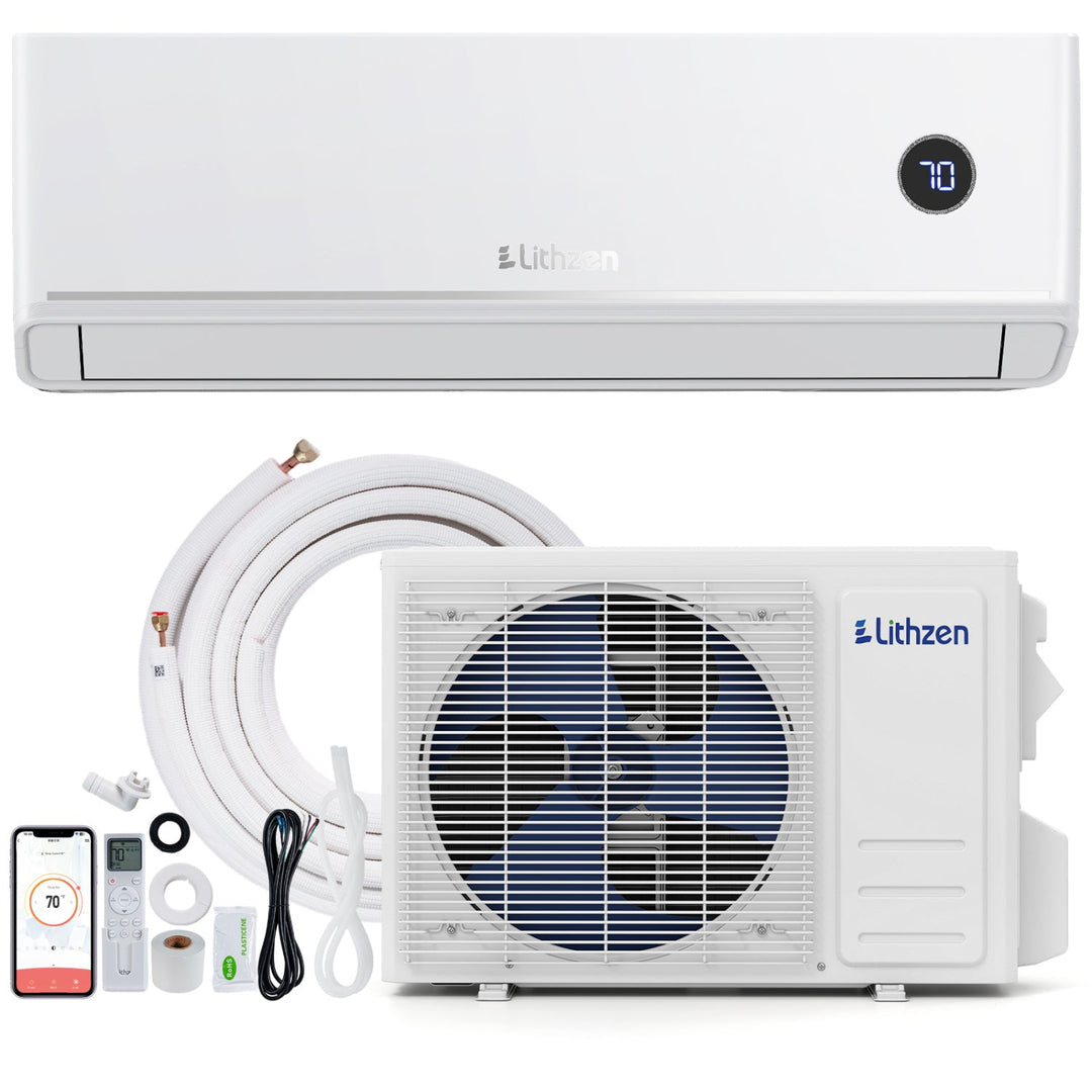 24000 BTU 18.1 SEER2 208/230V Mini Split Air Conditioner Works with Alexa