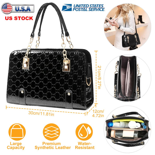 Women\'s Fashion Leather Handbag Lady Purses Tote Bags Shoulder Satchel Crossbody Bags