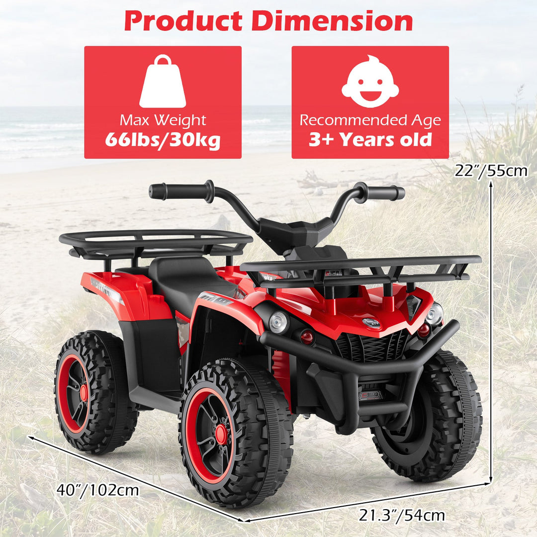 24V Electric Ride On Quad with LED Headlights