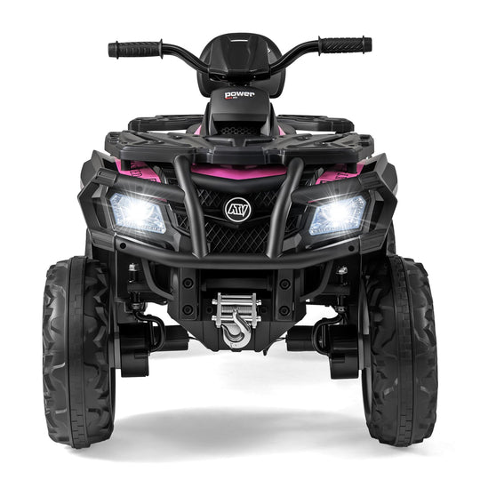 24V Kids ATV 2-Seater with 4 Motors with LED Lights and Music