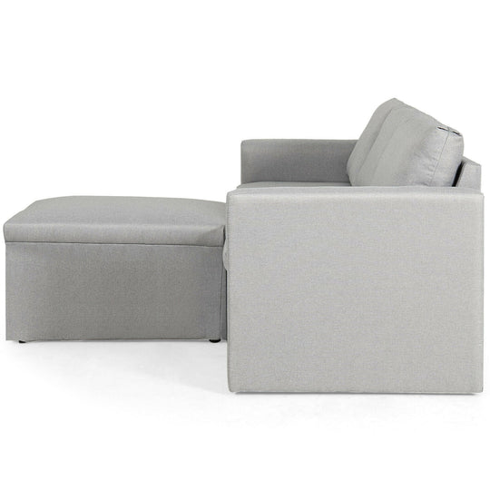 Convertible L-Shaped Sectional Sofa Couch with Reversible Chaise