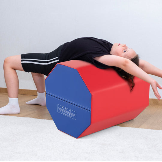 24.5 Inch x 24.5 Inch Octagon Gymnastics Mat with Waterproof Zippered Cover