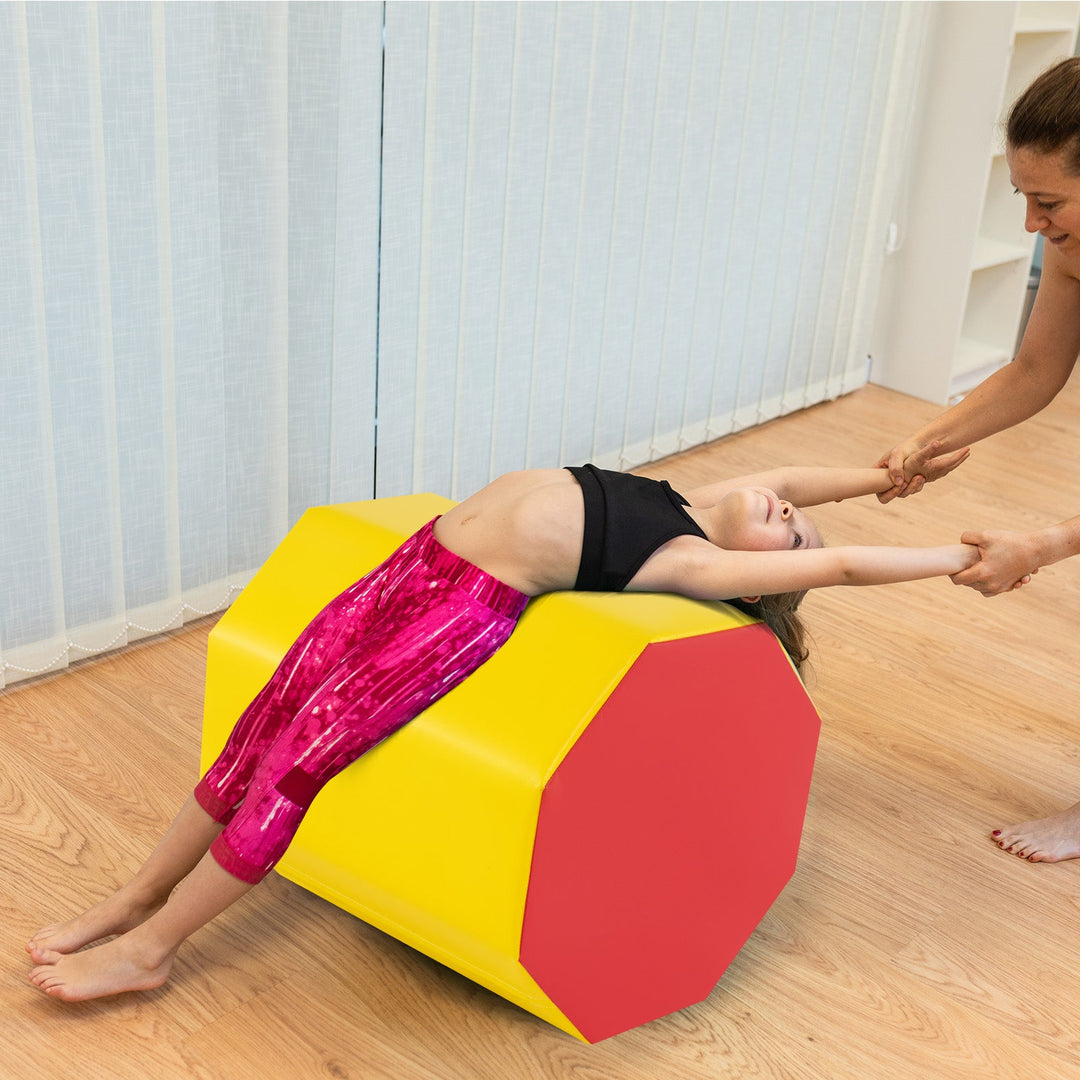 24.5 Inch x 24.5 Inch Octagon Gymnastics Mat with Waterproof Zippered Cover