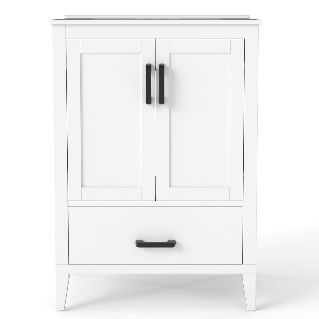 24.5" Bathroom Vanity with Ceramic Sink and Drawer