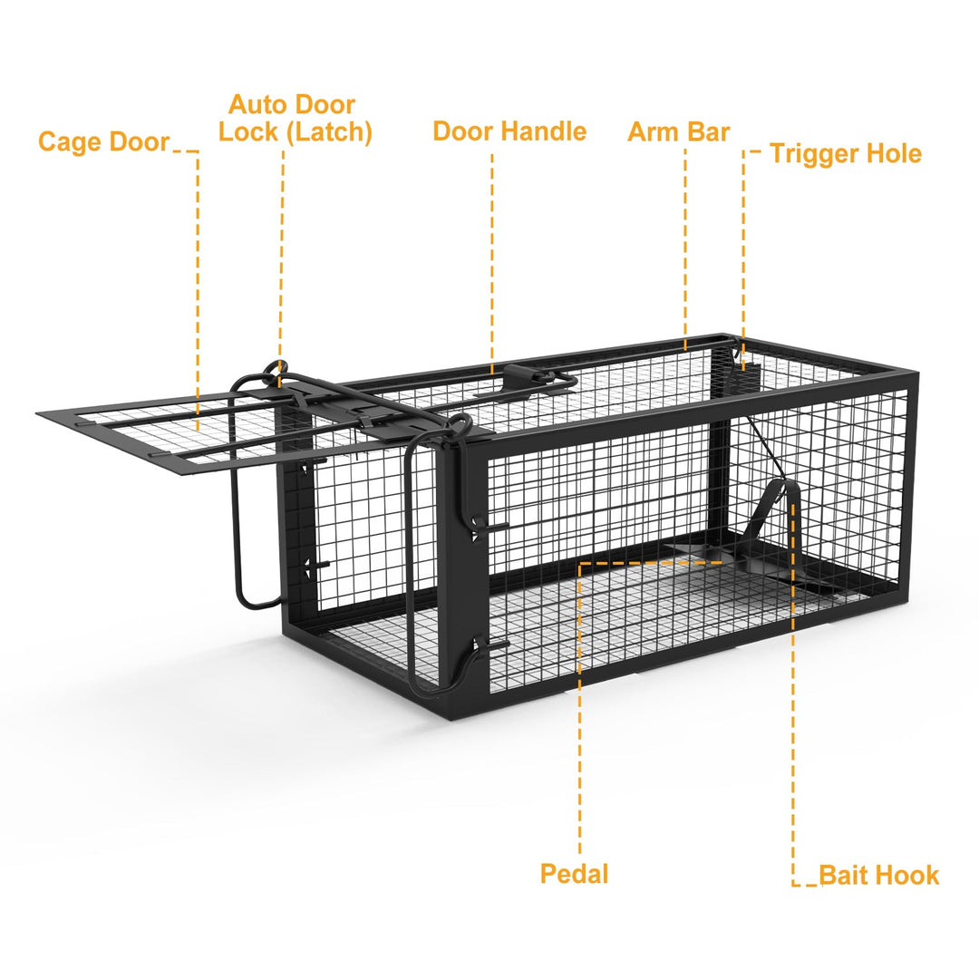 2-Pack Humane Live Mouse & Rat Trap Cage