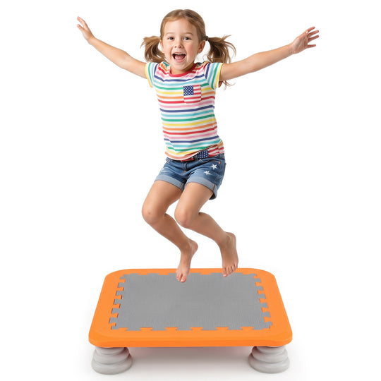 Kids Mini Trampoline 25.5 Inch with Non-Slip Foot Pads