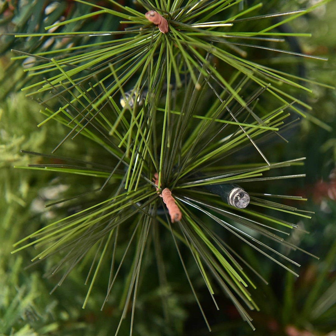 LED Christmas Tree with Red Berries Pine Cones