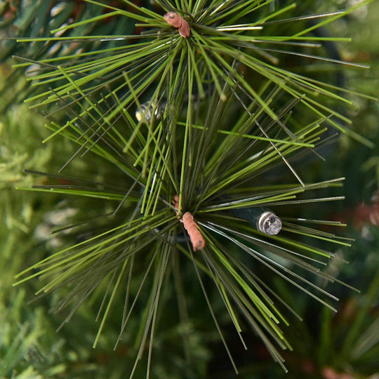 LED Christmas Tree with Red Berries Pine Cones