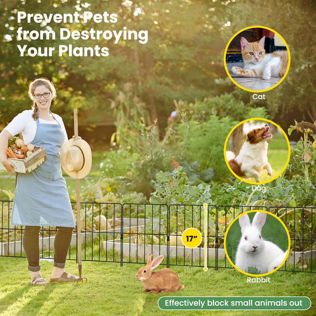 50 Pack Rustproof Decorative Garden Fence Set