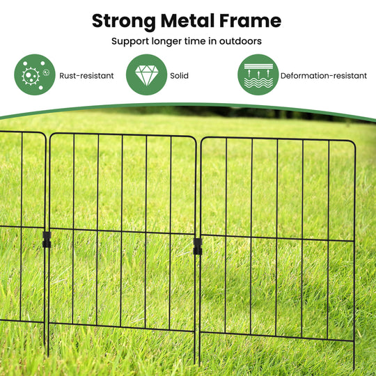 50 Pack Rustproof Decorative Garden Fence Set