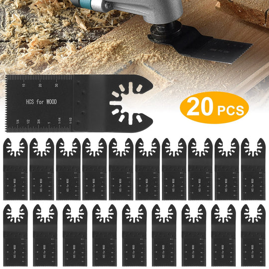 20 Saw Blade Metal Oscillating Multitool Cutter Fit for Fein Multimaster Multi-Max Dewalt Craftsman Ridgid Makita Milwaukee Rockwell