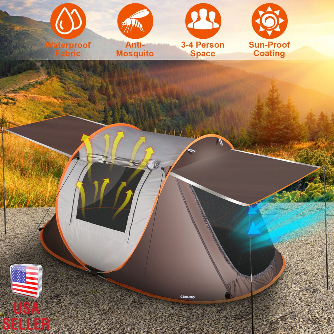 GBruno 3-4 Person Pop Up Tent