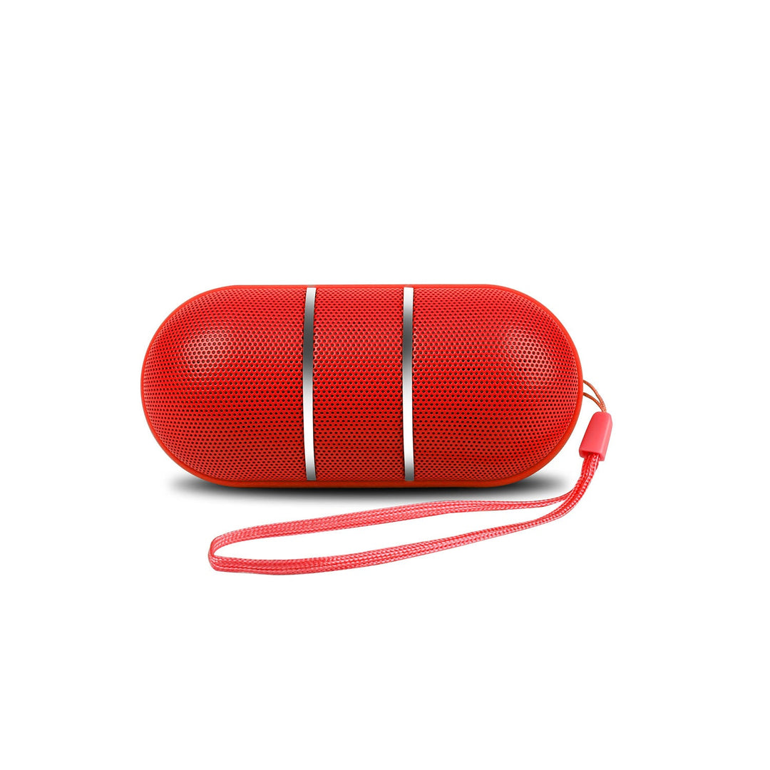 Ultra-Portable Rainbow LED Wireless Speaker - Red