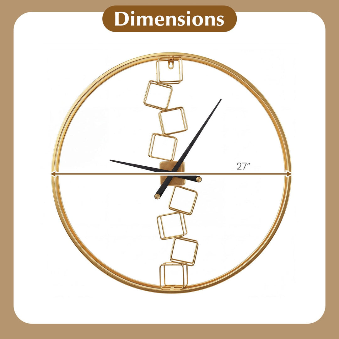 27 Inch Large Wall Clock for Living Room Bedroom Kitchen