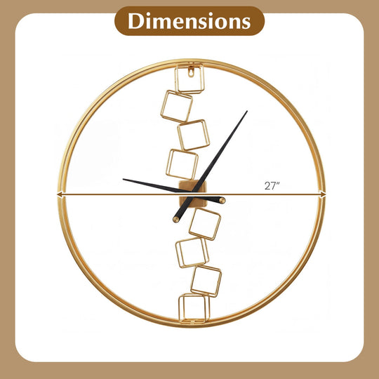 27 Inch Large Wall Clock for Living Room Bedroom Kitchen