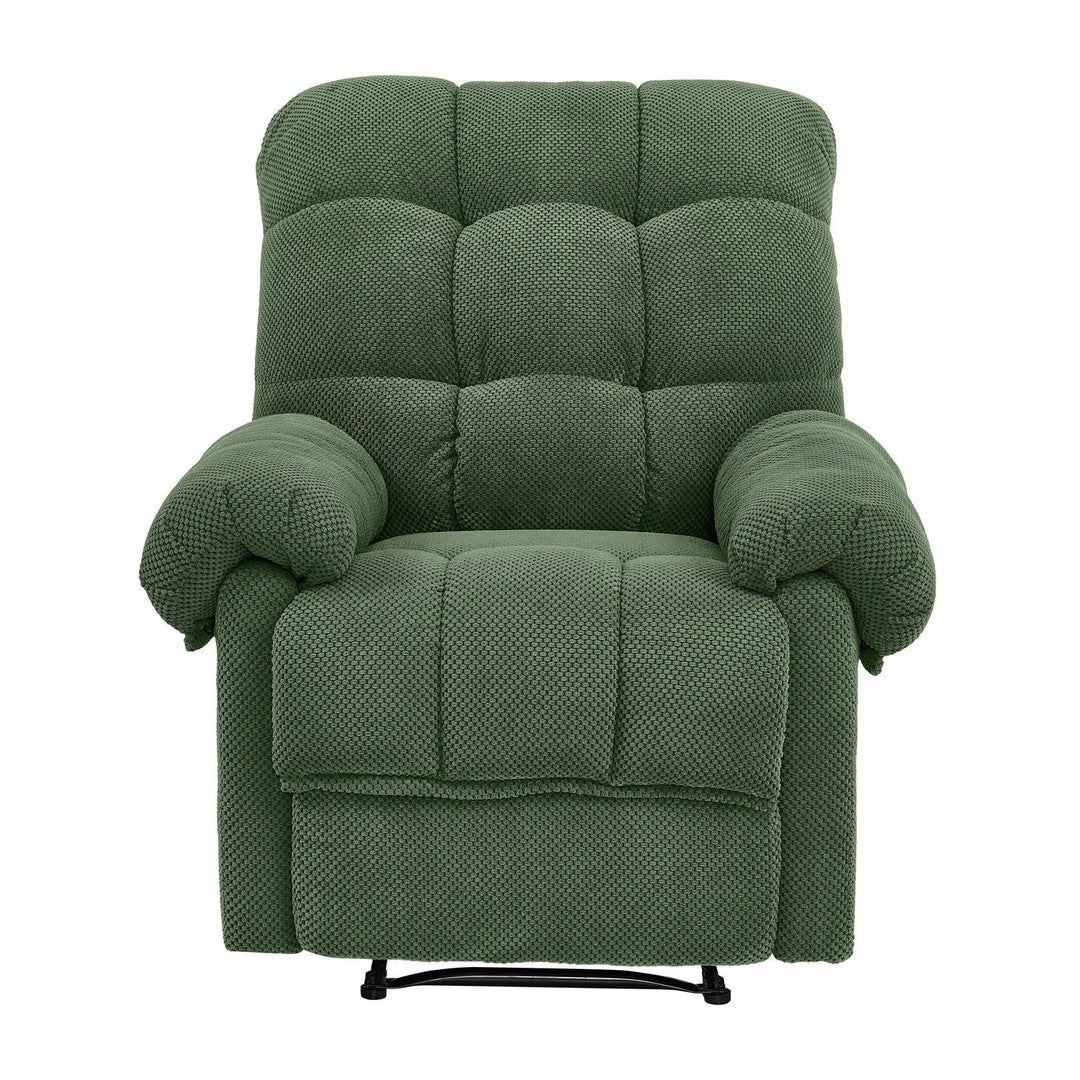 Overstuffed Recliner Chair with Adjustable Backrest & Footrest