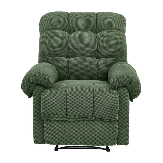 Overstuffed Recliner Chair with Adjustable Backrest & Footrest