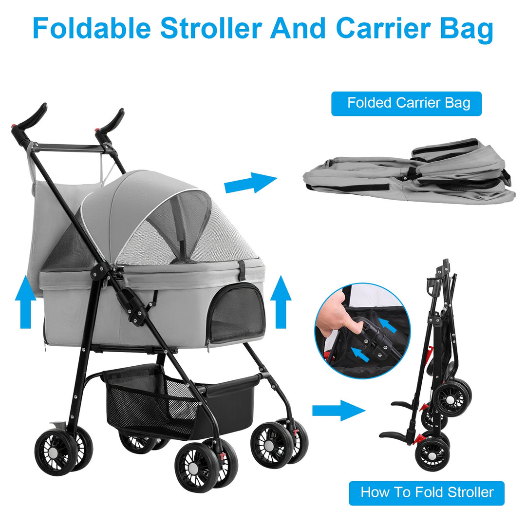 GBruno 4 Wheels Pet Stroller