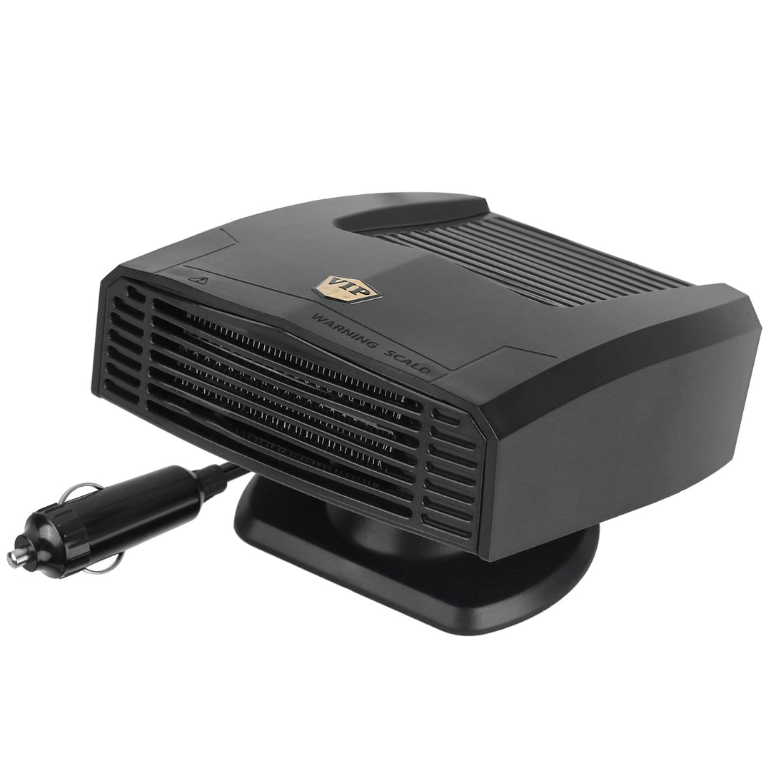 24V 180W Portable Car Heater & Fan | 2-in-1 Defroster/Defogger with 360° Rotating Base