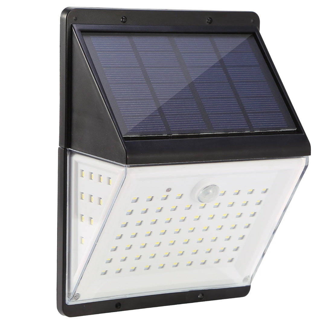 Solar Lights 88 LEDs Wall Lamps Outdoor 120¡ Motion Sensor Sound Control Lightings 270¡Illumination IP65 Waterproof w/ 2.5m Extend Wire for Garage Gar