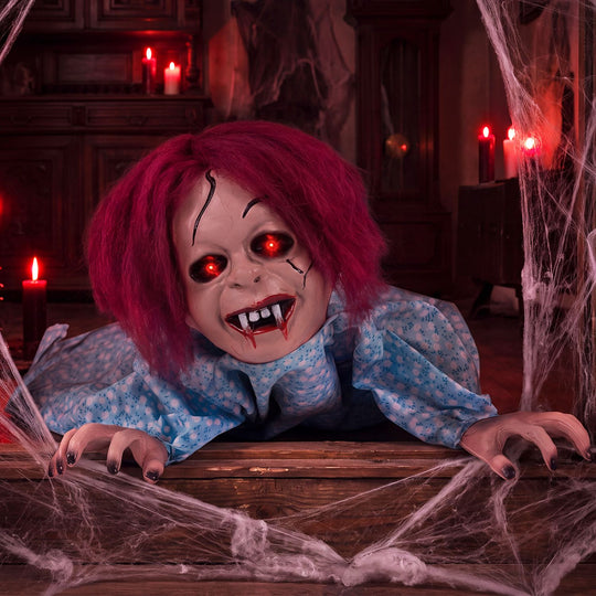 28" Halloween Horrifying Crawling Girl