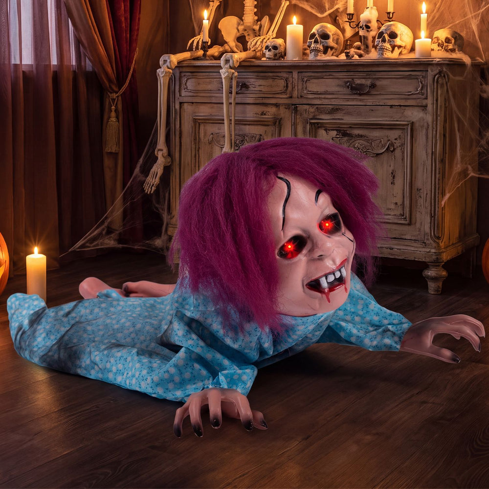 28" Halloween Horrifying Crawling Girl