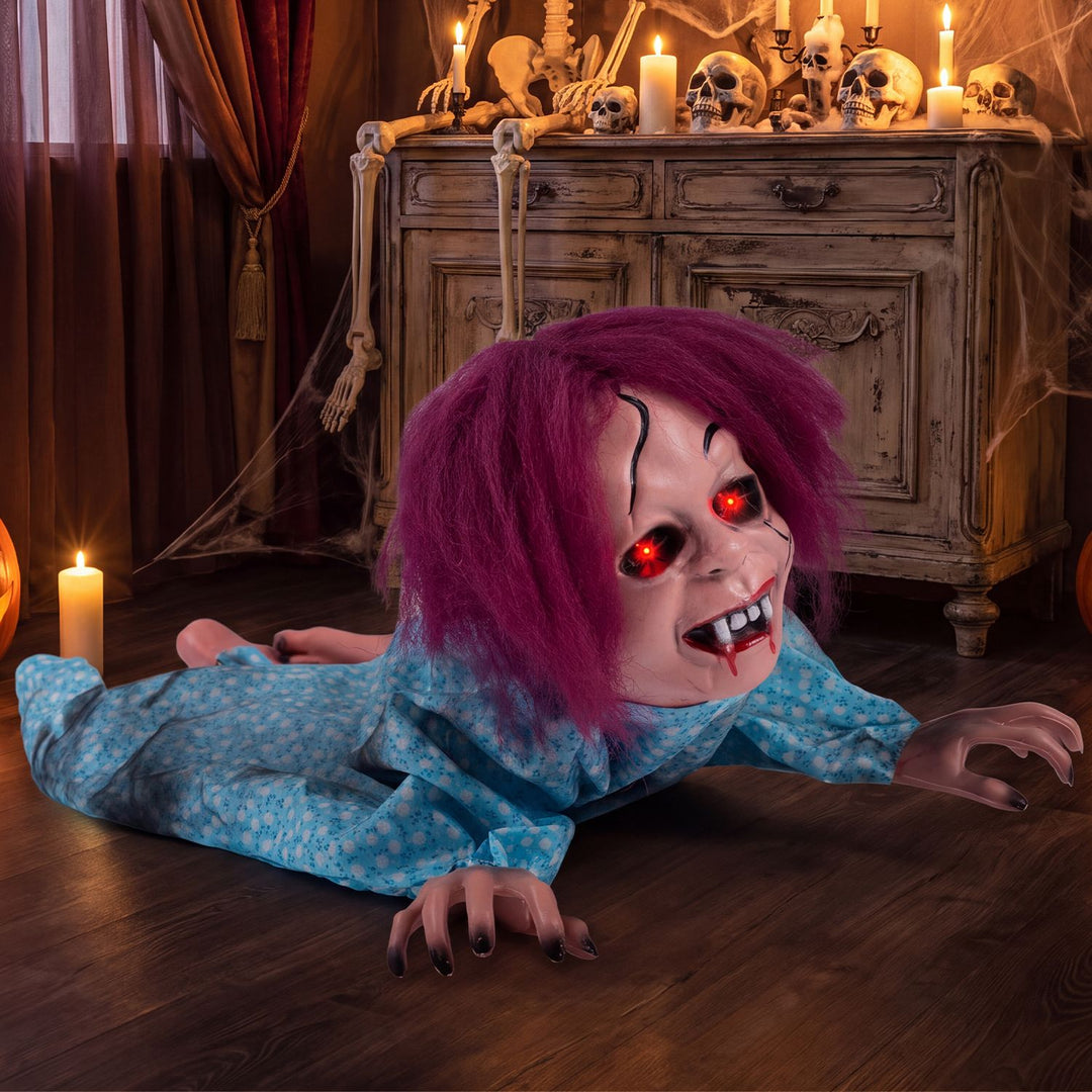 28" Halloween Horrifying Crawling Girl