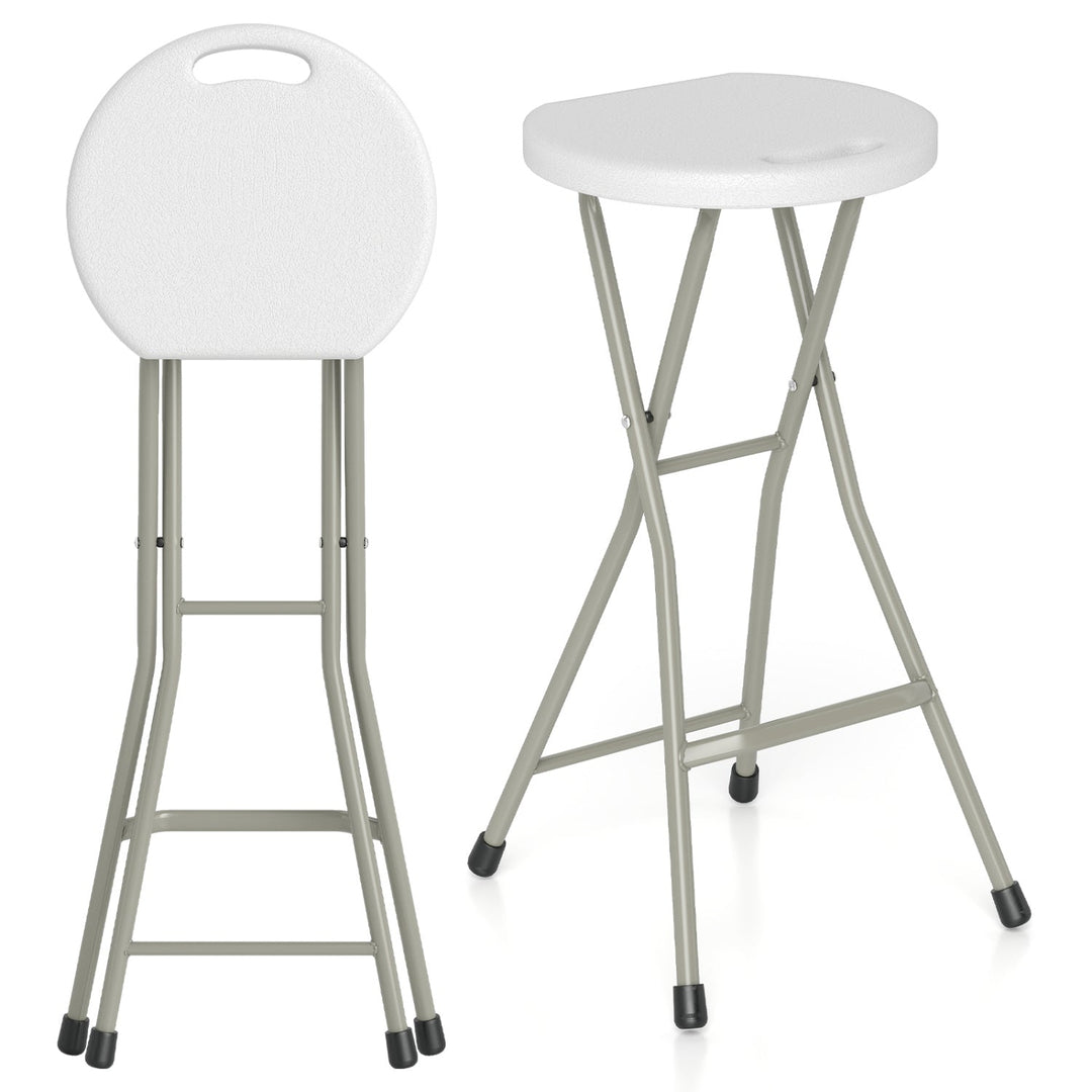 Folding Patio Dining Chairs 28" - Set of 2, 330 lbs Capacity