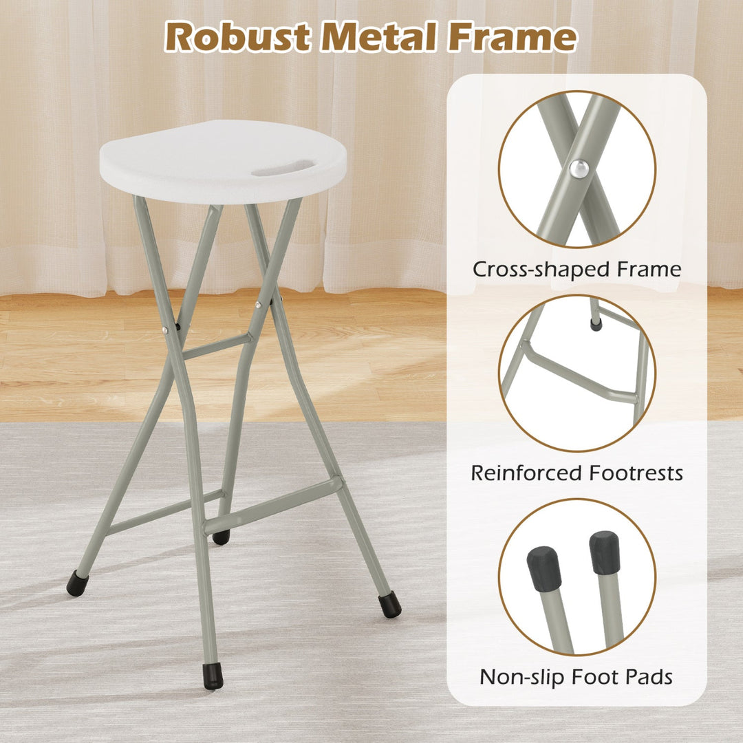 Folding Patio Dining Chairs 28" - Set of 2, 330 lbs Capacity