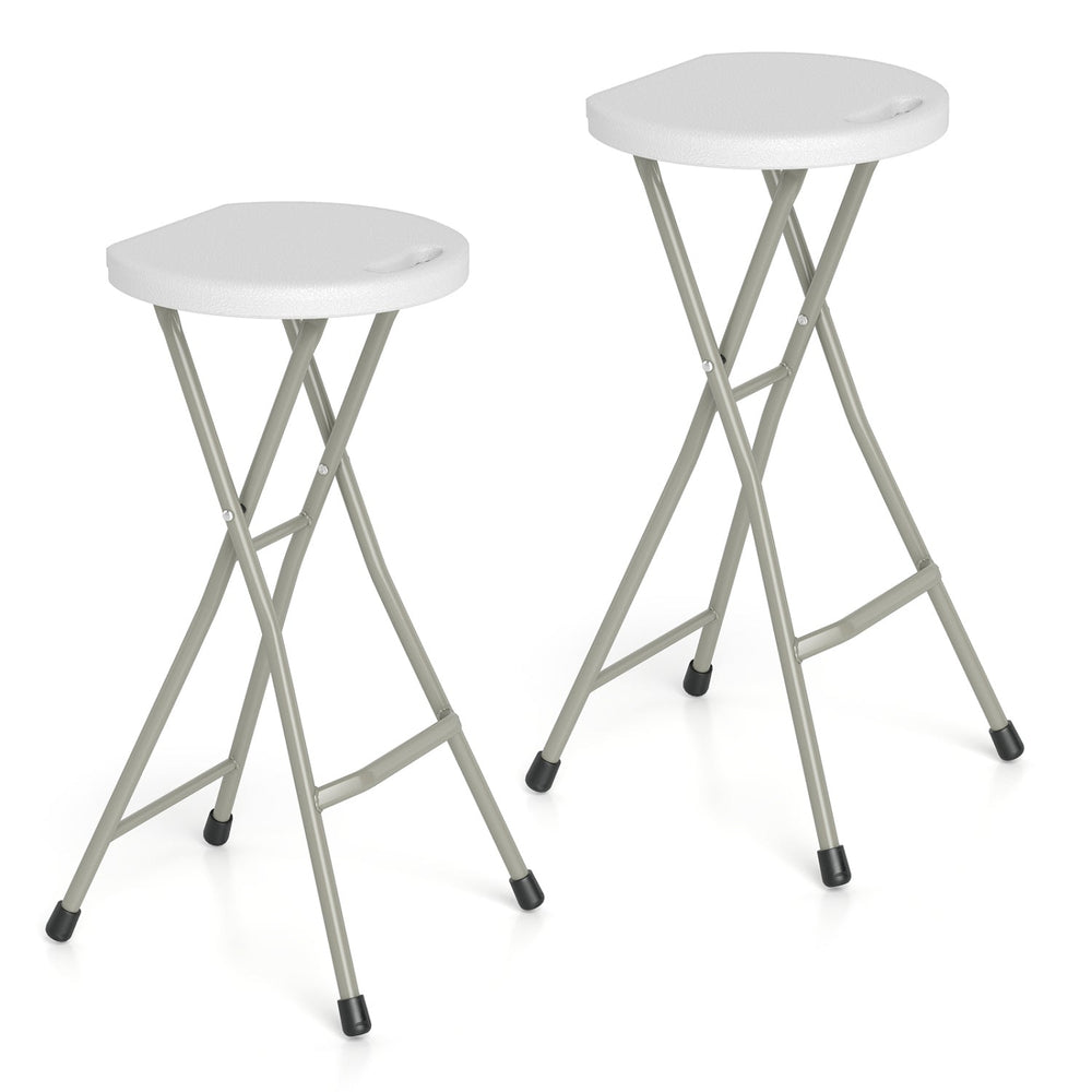 Folding Patio Dining Chairs 28" - Set of 2, 330 lbs Capacity