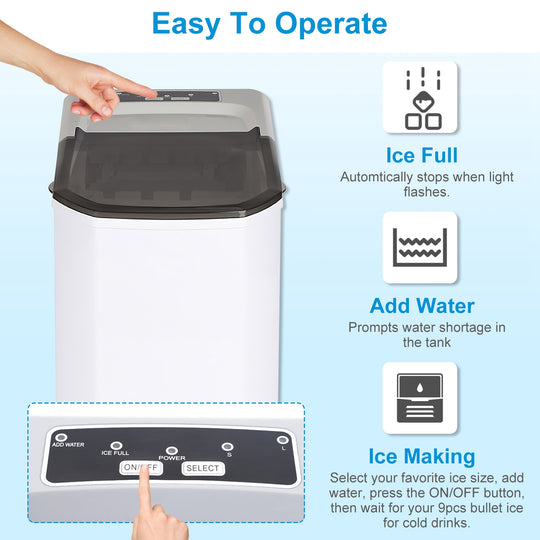 GBruno Electric Countertop Ice Maker