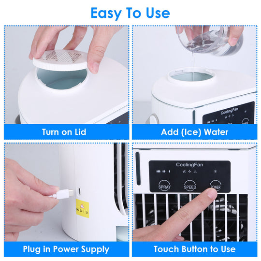 GBruno Portable Air Conditioner Fan