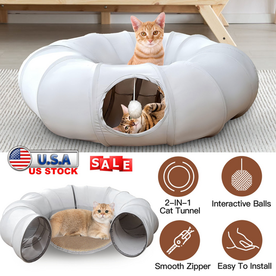 GBruno Indoor Cat Tunnel Bed