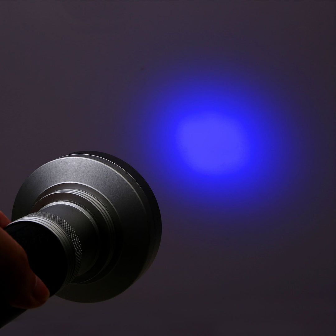 100-LED Blacklight Ultraviolet Detection Aluminum Flashlight