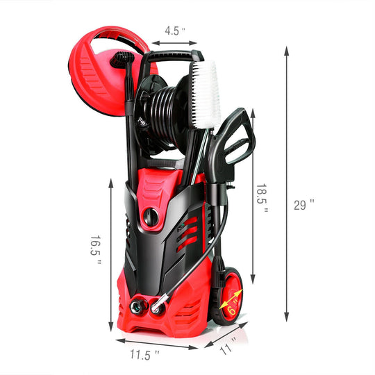 3000 PSI Electric High Pressure Washer With Patio Cleaner