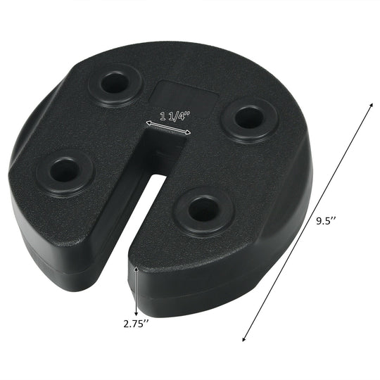 Set of 4 Canopy Weights 20lbs Weight Plate Kit with No-Pinch Design