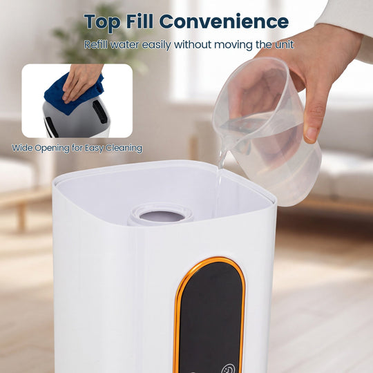 Cool Mist Humidifier 2.4 Gal with Remote Control